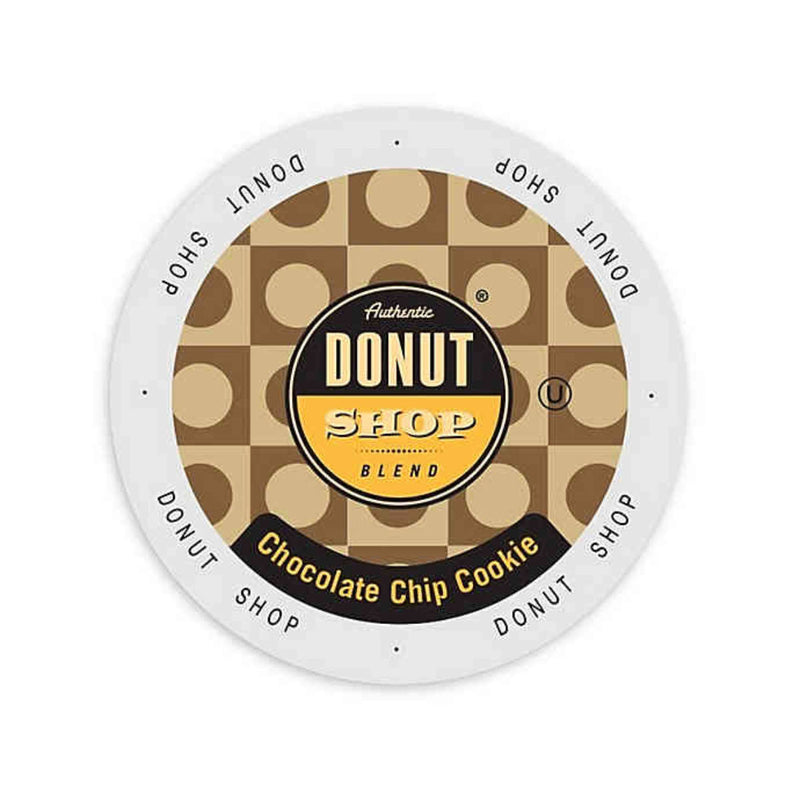 Authentic Donut Shop Chocolate Chip Cookie Single-Serve Coffee Pods (Box of 24)