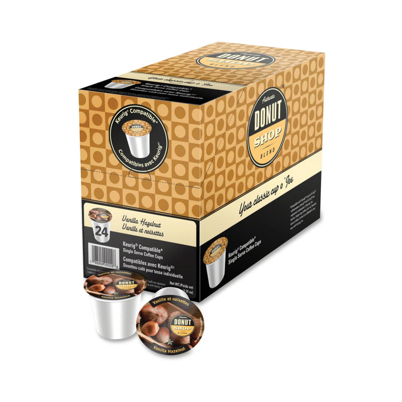 Authentic Donut Shop Vanilla Hazelnut Single-Serve Coffee Pods (Case of 96)