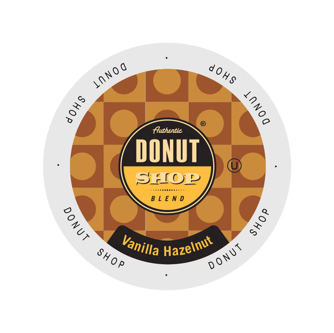 Authentic Donut Shop Vanilla Hazelnut Single-Serve Coffee Pods (Box of 24)