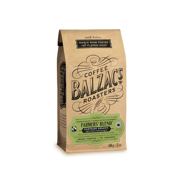 Balzac's Fair Trade Farmers' Blend Organic Whole Bean Coffee (0.75 lb)