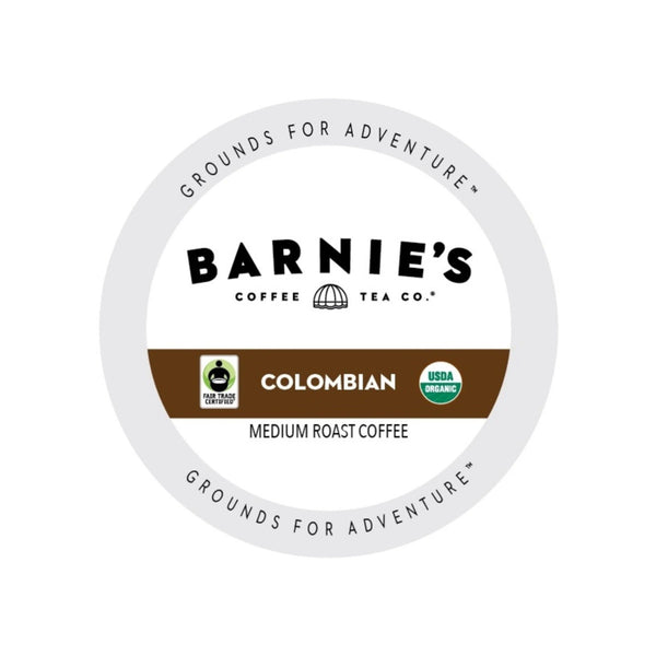 Barnie's Fair Trade Colombian Single-Serve Coffee Pods (Box of 24)