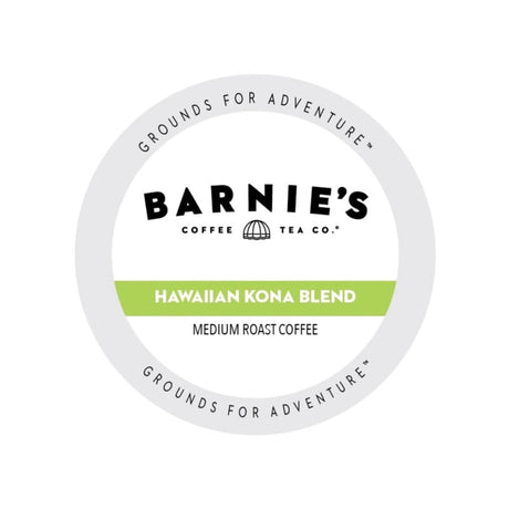 Barnie's Hawaiian Kona Blend Single-Serve Coffee Pods (Box of 22) K-Cups Barnie's