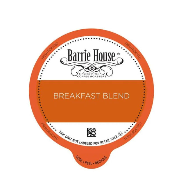 Barrie House Breakfast Blend Single-Serve Coffee Pods (Box of 24) K-Cups Barrie House