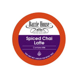 Barrie House Spiced Chai Latte Single-Serve Pods (Case of 96) K-Cups Barrie House