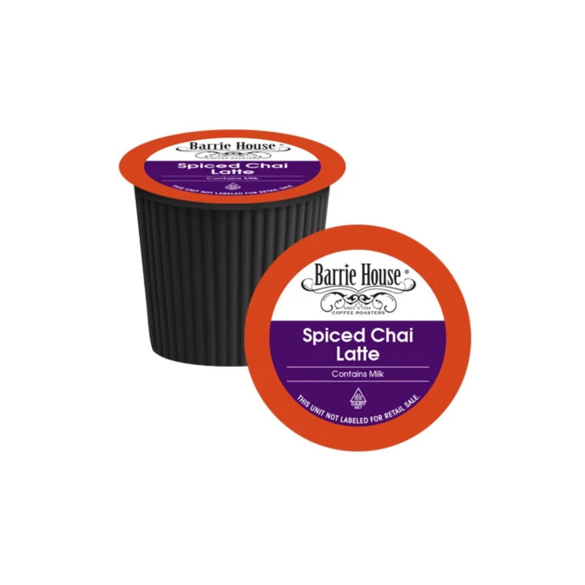 Barrie House Spiced Chai Latte Single-Serve Pods (Box of 24) K-Cups Barrie House