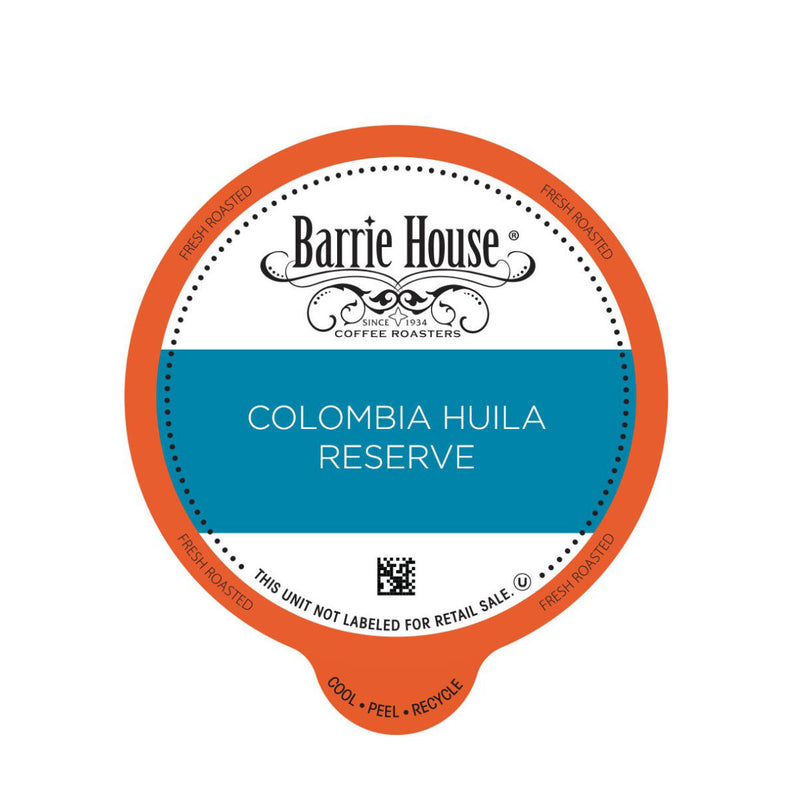 Barrie House Colombia Huila  Reserve Single-Serve Coffee Pods (Case of 96)