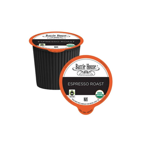 Barrie House Fair Trade Espresso Roast Single-Serve Coffee Pods (Box of 24) K-Cups Barrie House