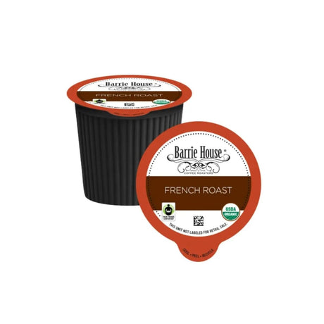 Barrie House Fair Trade French Roast Single-Serve Coffee Pods (Box of 24) K-Cups Barrie House
