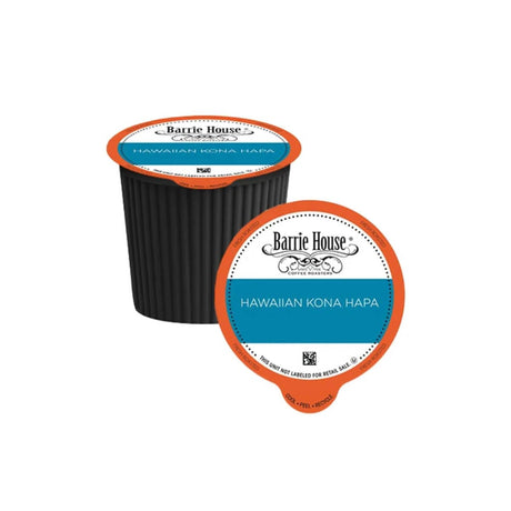 Barrie House Hawaiian Kona Hapa Blend Single-Serve Coffee Pods (Box of 24) K-Cups Barrie House