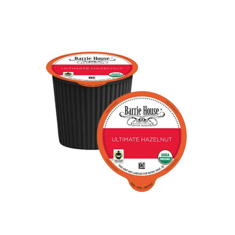 Barrie House Fair Trade Ultimate Hazelnut Single-Serve Coffee Pods (Box of 24) K-Cups Barrie House