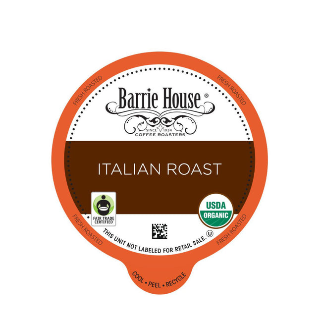 Barrie House Italian Roast Single-Serve Coffee Pods (Box of 24)