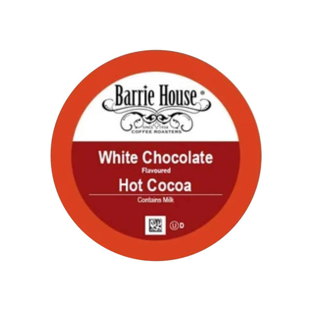 Barrie House White Chocolate Hot Cocoa Single-Serve Pods (Case of 96) K-Cups Barrie House