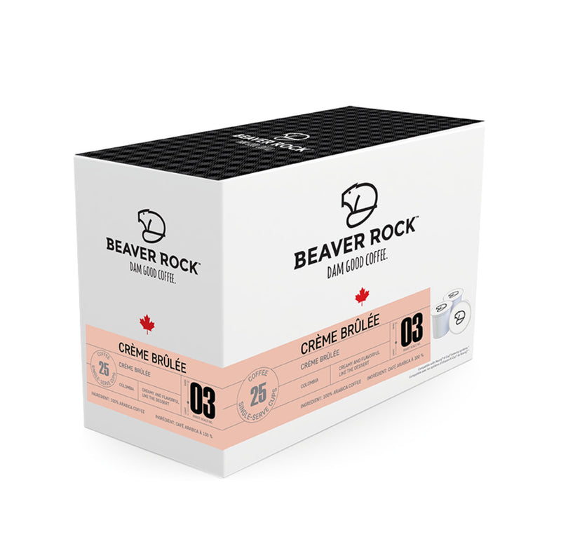 Beaver Rock Crème Brûlée Single-Serve Coffee Pods (Case of 100)
