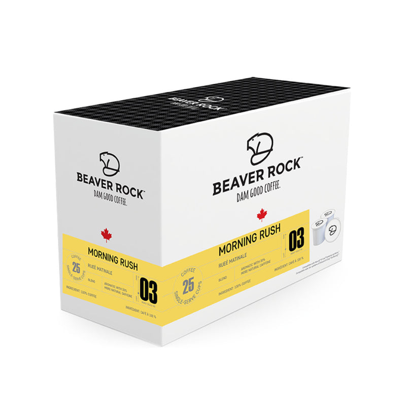 Beaver Rock Morning Rush Single-Serve Coffee Pods (Box of 25)