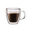 Bodum Bistro Small 5oz Double Walled Espresso Mug (Set of 2)