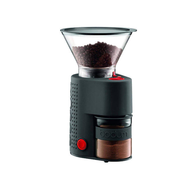 Bodum Bistro Ceramic Electric Burr Coffee Grinder Mill (Black)