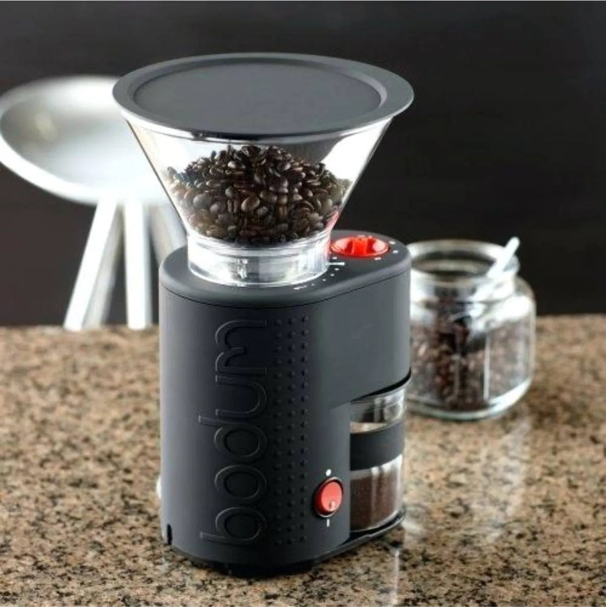 Bodum Bistro Ceramic Electric Burr Coffee Grinder Mill (Black) Coffee Grinder Bodum