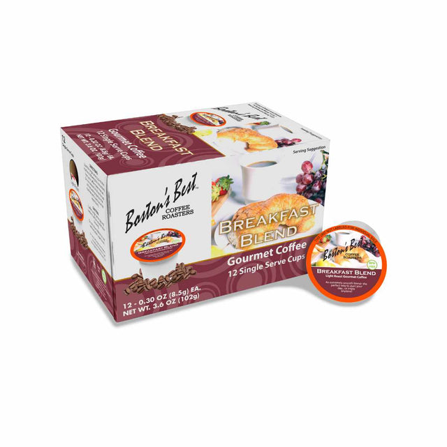 Boston's Best Breakfast Blend Single-Serve Coffee Pods (Case of 72) K-Cups Boston's Best