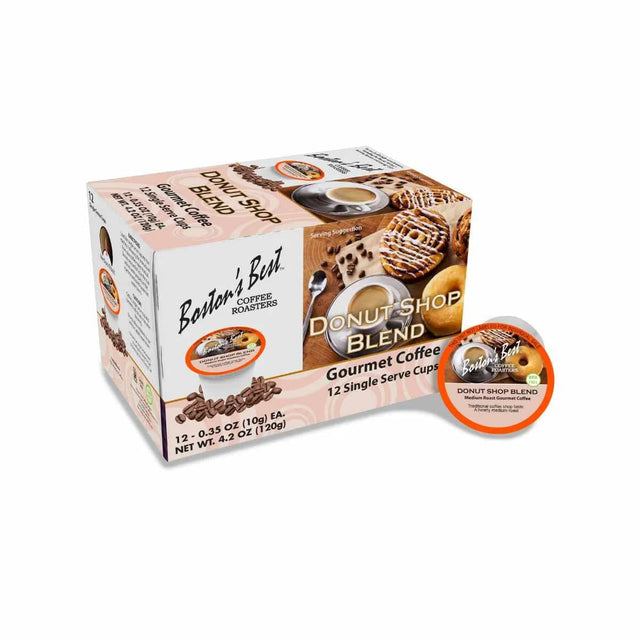 Boston's Best Donut Shop Blend Single-Serve Coffee Pods (Case of 72) K-Cups Boston's Best