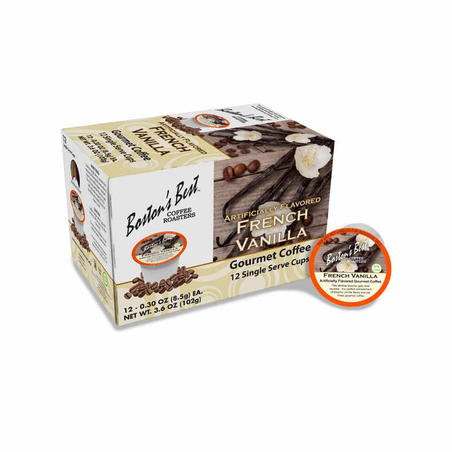 Boston's Best French Vanilla Single-Serve Coffee Pods (Case of 72)