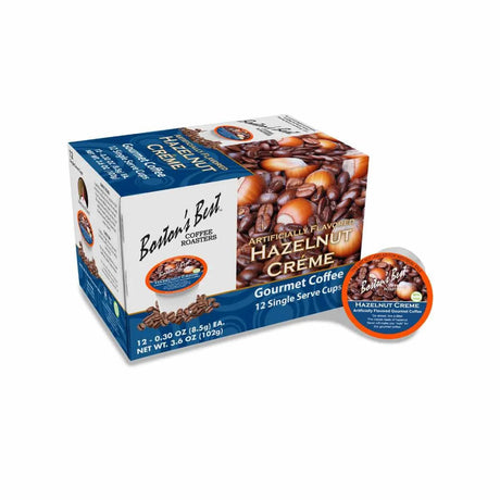 Boston's Best Hazelnut Creme Single-Serve Coffee Pods (Box of 12) K-Cups Boston's Best