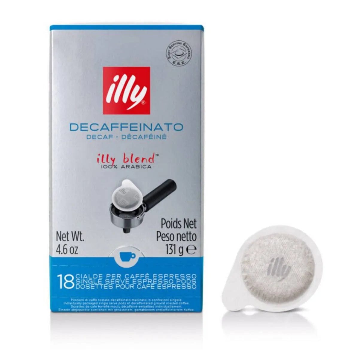 Illy E.S.E. Pods Decaffeinated (Box of 18) E.S.E. Pods Illy