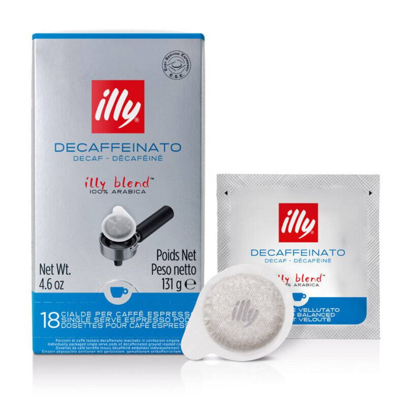 Illy E.S.E. Pods Decaffeinated (Box of 18) - Expiry Date of September 29th, 2022