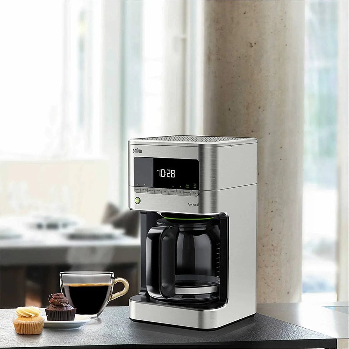 Braun BrewSense 12-Cup Digital Drip Coffee Maker (KF7170SI / Stainless Steel) Drip Coffee Maker Braun