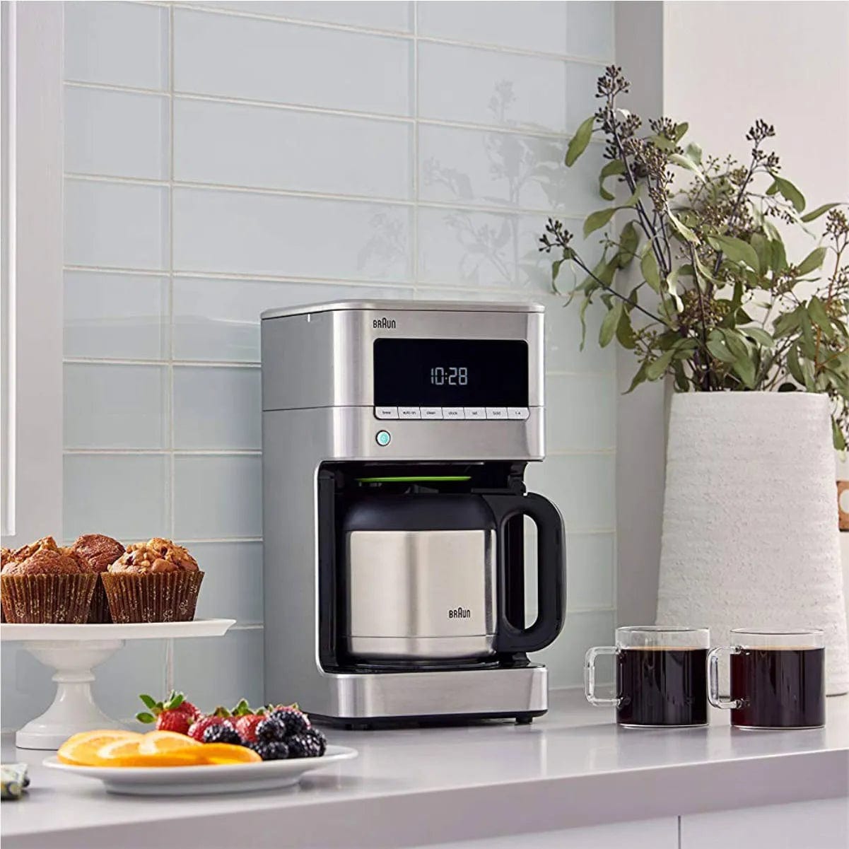 Braun BrewSense 10-Cup Digital Drip Coffee Maker with Thermal Carafe (KF7175SI / Stainless Steel) Drip Coffee Maker Braun