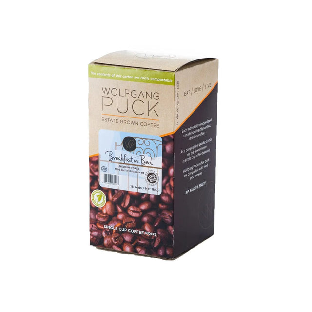 Wolfgang Puck Breakfast in Bed Coffee Pods Soft Coffee Pods Wolfgang Puck