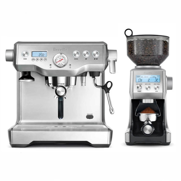 Breville The Dynamic Duo Dual Boiler Espresso Machine Smart Grinder Pro Bundle BEP920BSS
