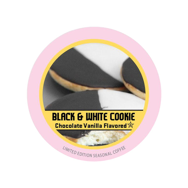 * SEASONAL * Brooklyn Bean Black & White Cookie Single-Serve Coffee Pods (Box of 24)
