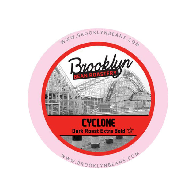 Brooklyn Bean Cyclone Extra Bold Single-Serve Coffee Pods (Box of 40) K-Cups Brooklyn Bean