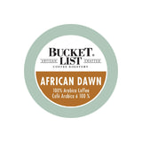 Bucket List Coffee African Dawn Single Serve Pods (Box of 24) K-Cups Bucket List