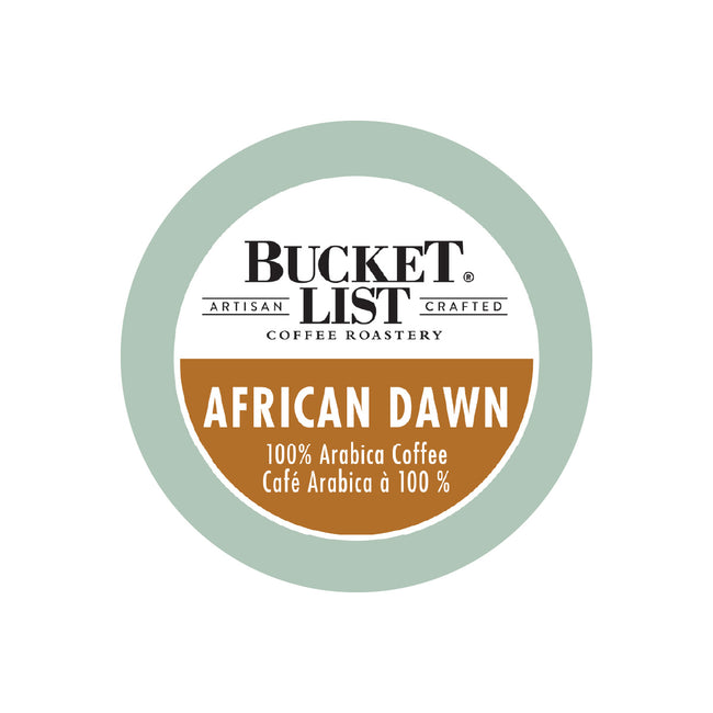 Bucket List Coffee African Dawn Single Serve Pods (Case of 96)
