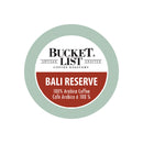 Bucket List Coffee Bali Reserve Single Serve Pods (Box of 24)