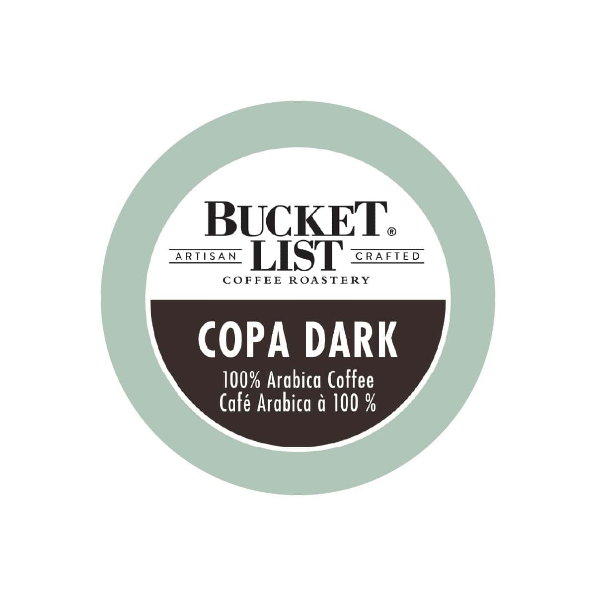 Bucket List Coffee Copa Dark Single Serve Pods (Box of 24) K-Cups Bucket List