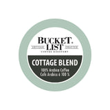Bucket List Coffee Cottage Blend Single Serve Pods (Case of 96) K-Cups Bucket List