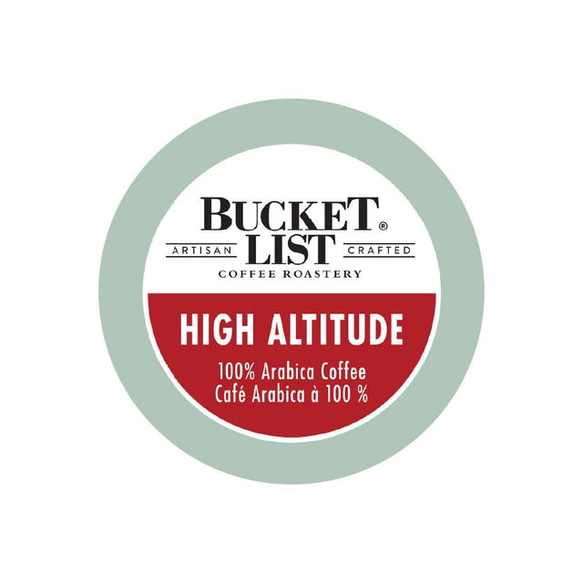Bucket List Coffee High Altitude Single Serve Pods (Case of 96) K-Cups Bucket List