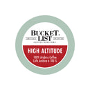 Bucket List Coffee High Altitude Single Serve Pods (Case of 96)