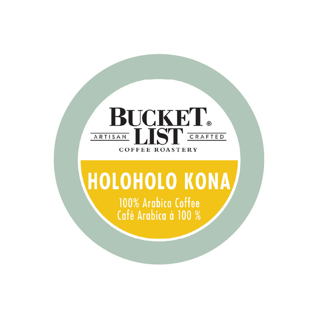 Bucket List Coffee Holoholo Kona Single Serve Pods (Case of 96)