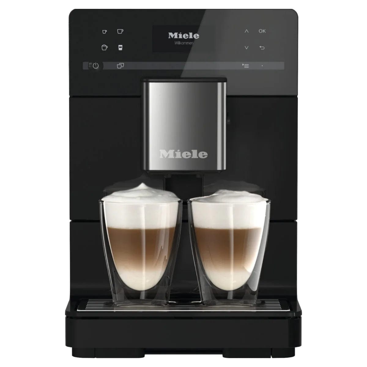 Miele CM 5310 Silence Super Automatic Countertop Coffee & Espresso Machine (Obsidian black) Super Automatic Espresso Machine Miele