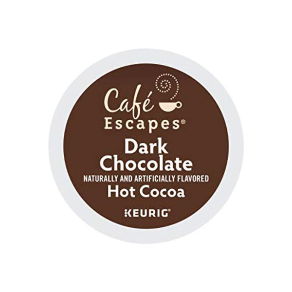 Cafe Escapes Dark Chocolate Hot Cocoa K-Cup® Recyclable Pods (Box of 24)