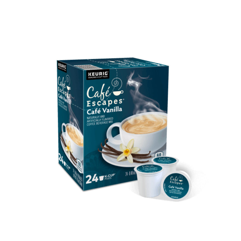Cafe Escapes Vanilla K-Cup® Recyclable Pods (Box of 24)