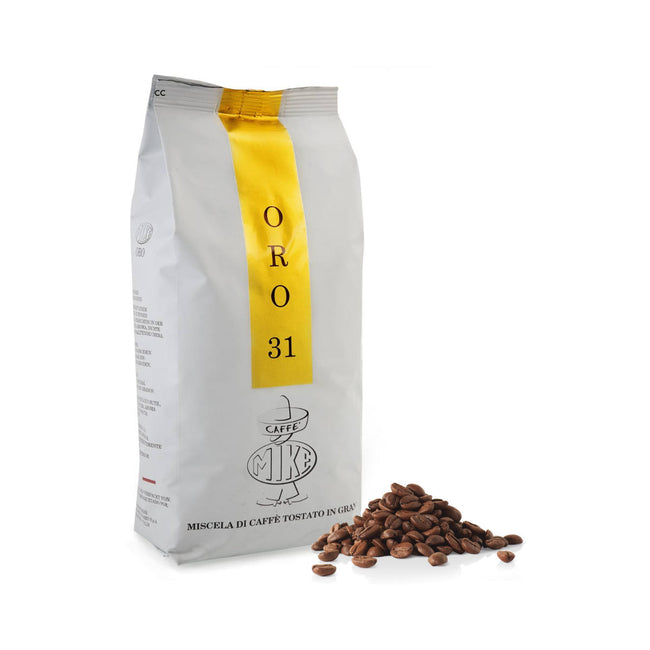 Caffe Mike Oro 31 Espresso (1kg / 2.2lbs Bag of Whole Bean Coffee)