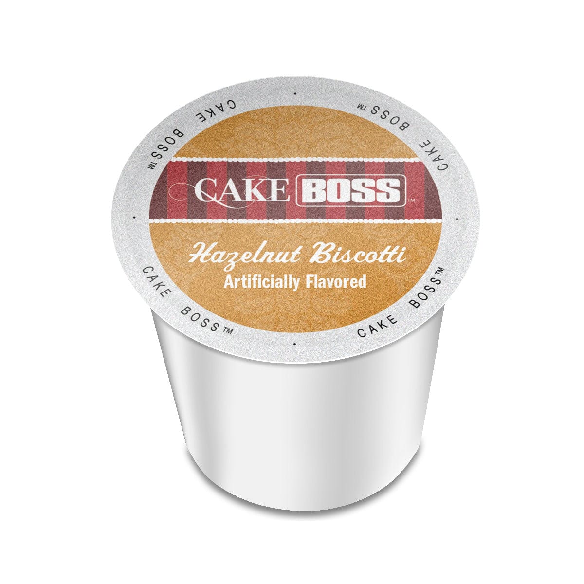 Cake Boss Hazelnut Biscotti Single-Serve Coffee Pods (Box of 24) K-Cups Cake Boss
