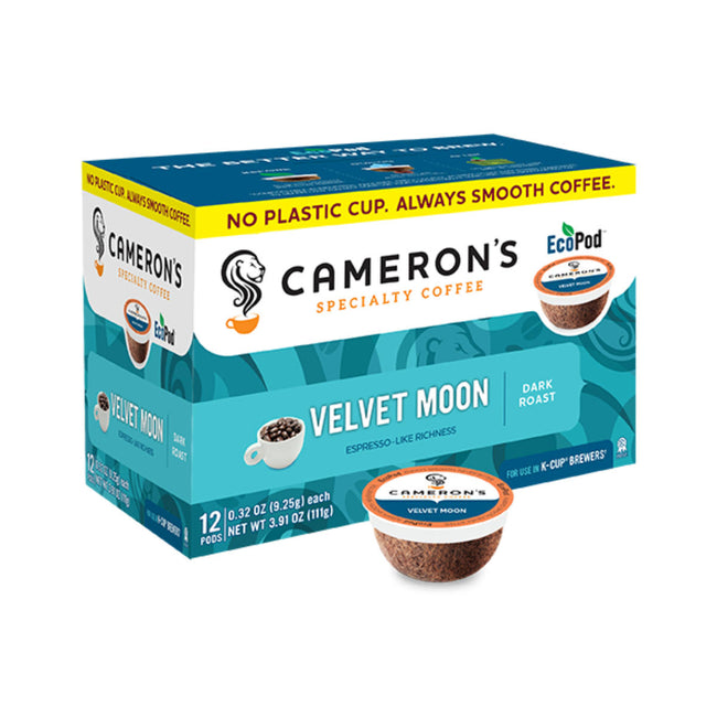 Cameron's Velvet Moon Single-Serve Eco Coffee Pods (Box of 12)