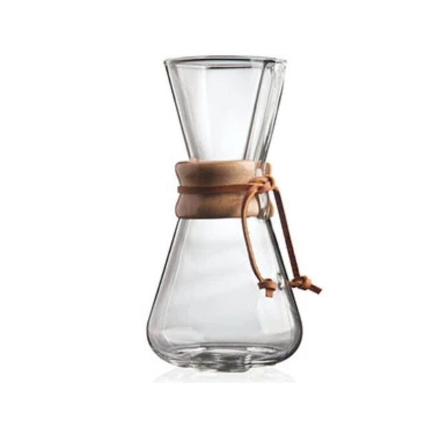 Chemex Classic 3 Cup Manual Pour Over Coffee Maker