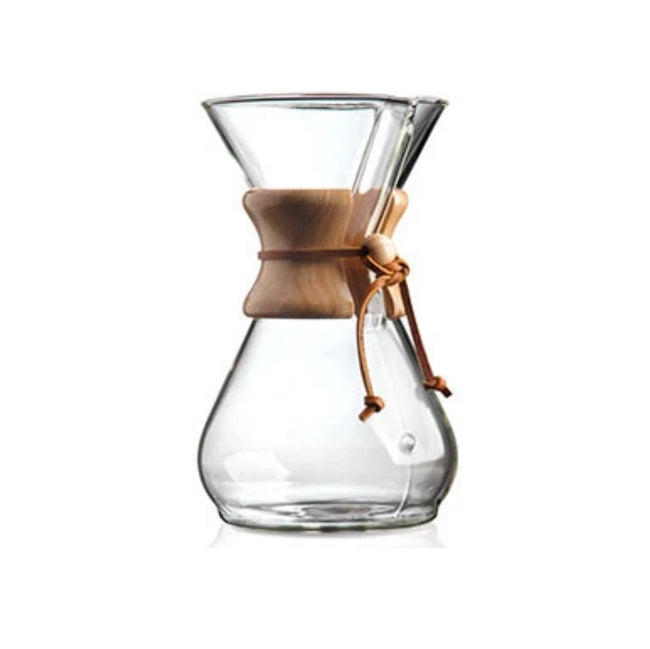 Chemex Classic 8 Cup Manual Pour Over Coffee Maker