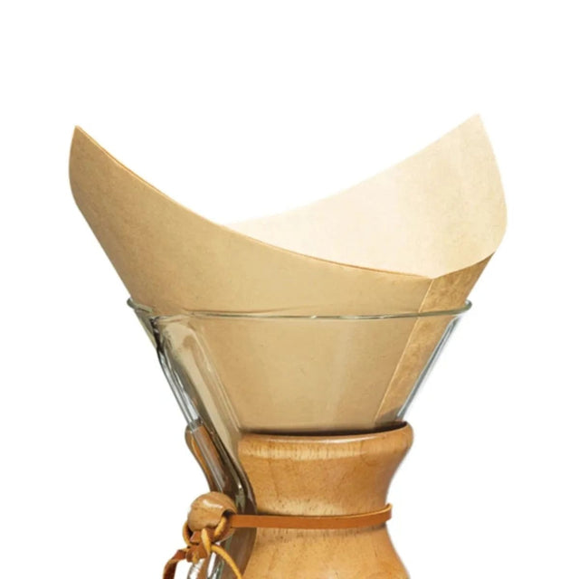 Chemex Unbleached Filter Squares FSU-100 Pour Over Equipment Chemex